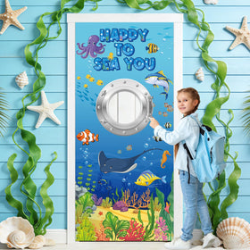 gisgfim front full door cover showing playful ocean scene and welcome benefit