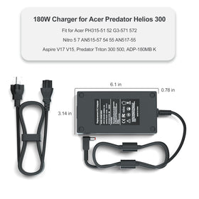 Givehooy 180W charger for Predator Triton 300 provides stable power for demanding apps.
