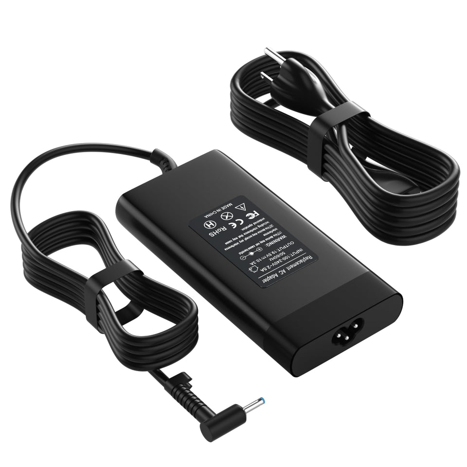 Givehooy front view packaging showing 200W adapter and label benefit: reliable power