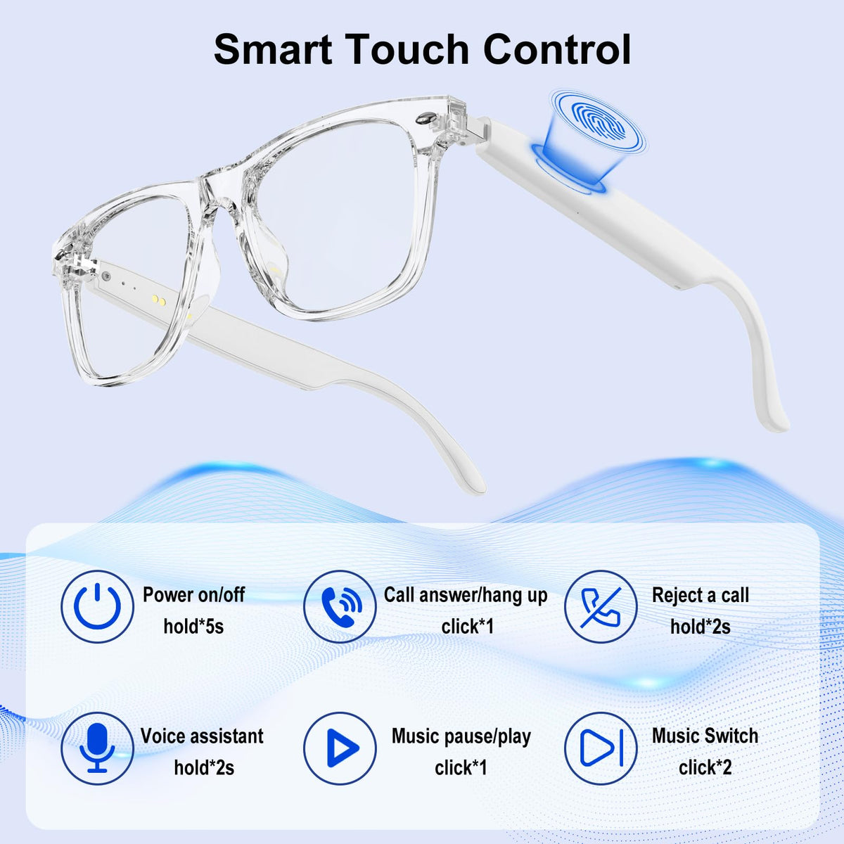 Giwbeiv AI smart glasses are lightweight and sweatproof for daily wear.
