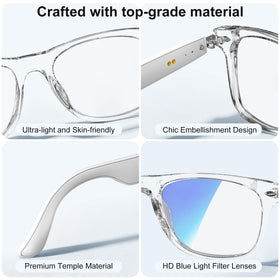 Giwbeiv AI smart glasses offer music playback without headphones on the go.