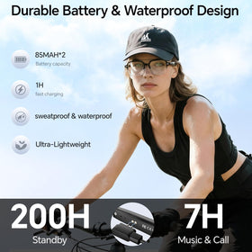 Giwbeiv worn by person outdoors illustrating comfortable all-day wear and sun glare reduction benefit