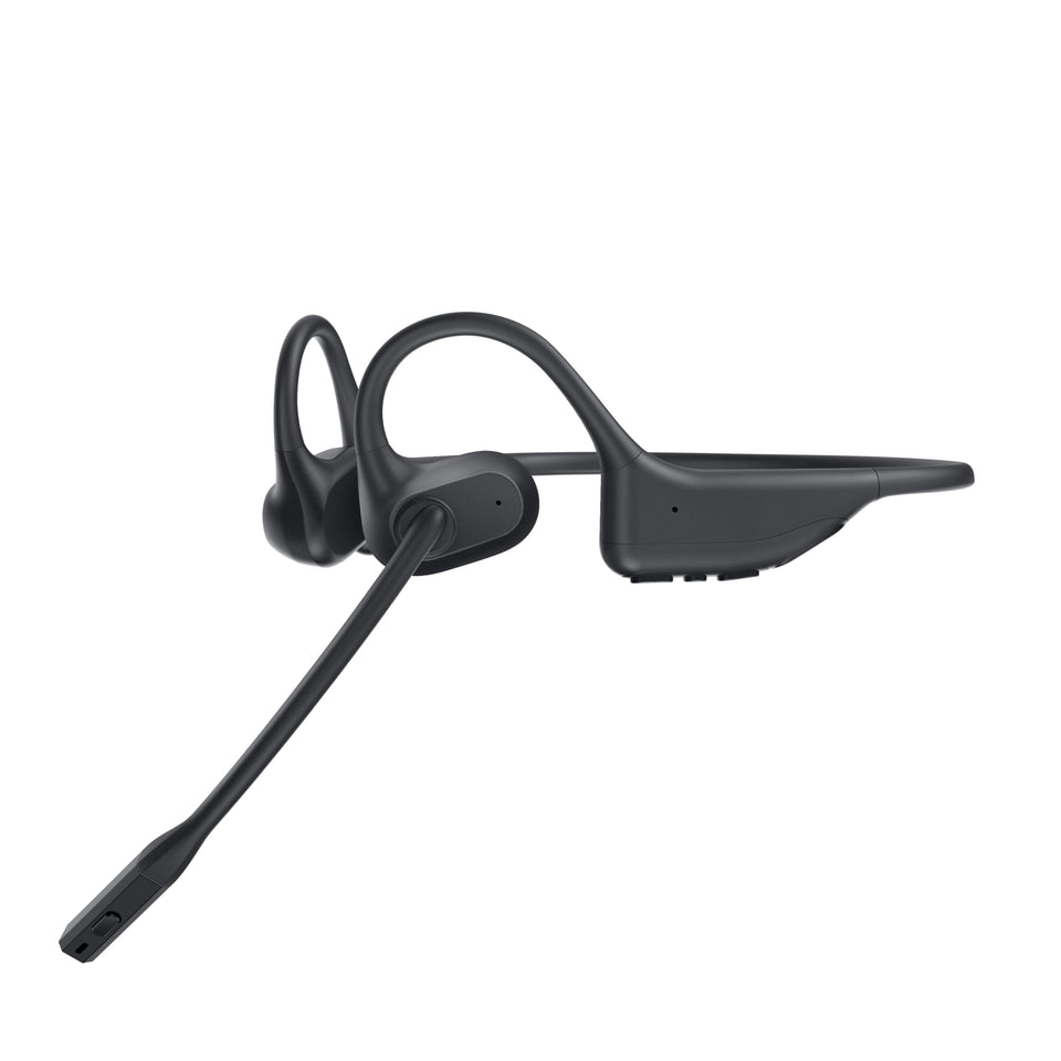 Gixxted front view showing open-ear design for situational awareness