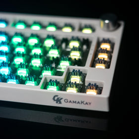 GK GAMAKAY diffuser detail showing frosted PMMA pillar for softer RGB