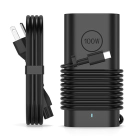 GKLSPL 100W USB-C charger front view highlighting compact design for travel