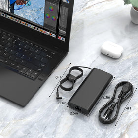 GKLSPL 200W charger travel-ready for home, office, and on-the-go use