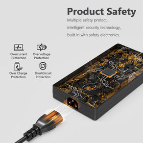 GKLSPL 230W charger connectors close-up highlighting versatile compatibility