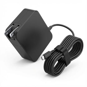 GKLSPL front view of 65W USB-C charger showing compact design and ports, fast charging