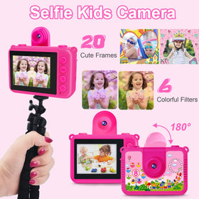 GKTZ kids camera mounted on bike handlebar capturing ride, stable POV benefit