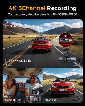 GKU interior dash cam records 1080p cabin footage for safety.