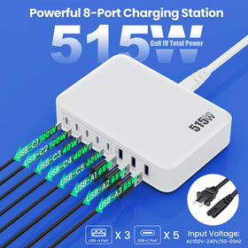 GKUTW side label close-up displaying port types and power ratings, simplifies setup