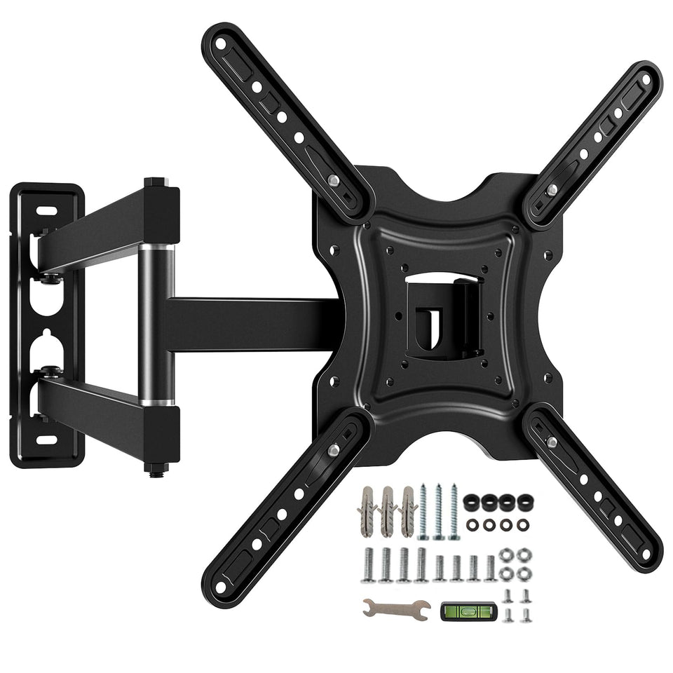Gkyet full-motion TV wall mount tilts and extends for flexible viewing up to 66 lbs.