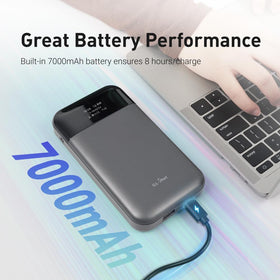 GL.iNet GL-E750V2 Mudi compact travel design with 7000mAh battery.
