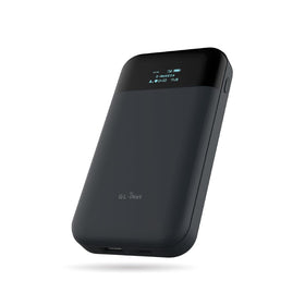 GL.iNet GL-E750V2 Mudi front view, portable hotspot for on-the-go connectivity.