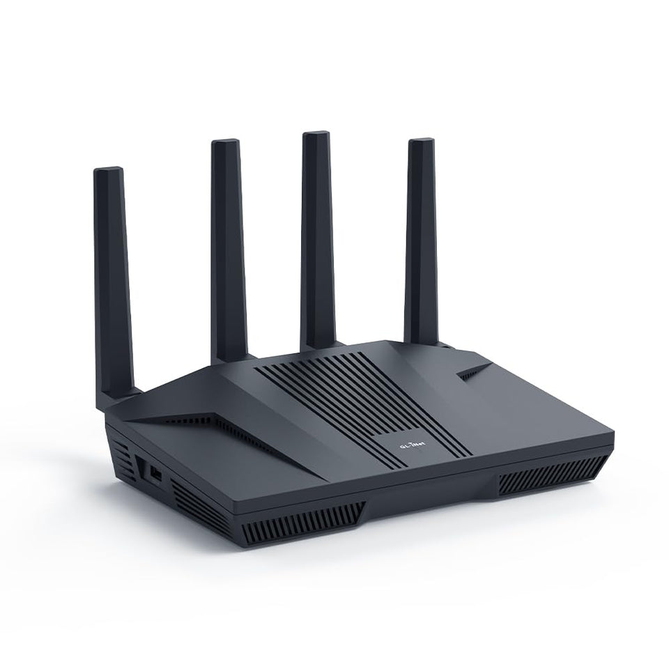 GL.iNet GL-MT6000 Flint 2 front view for compact gaming router