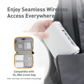 GL.iNet Opal extended retractable antennas improving signal reception while roaming