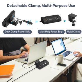 GLCON detached on tabletop demonstrating removable clamp for versatile use