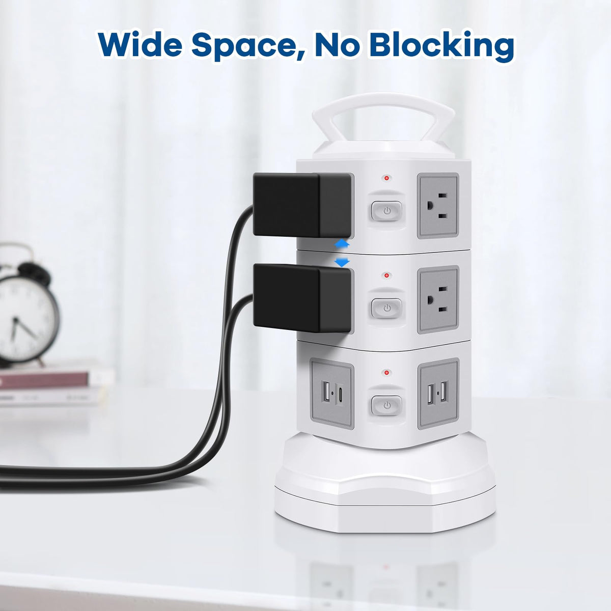 GLCONN multi-device charging station keeps cables organized