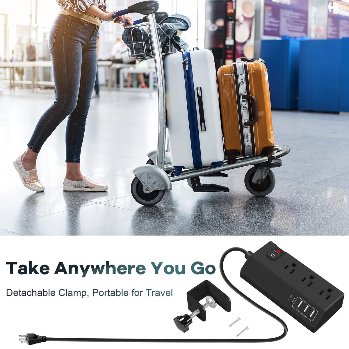 GLCONN surge protection with circuit breaker helps protect connected devices.