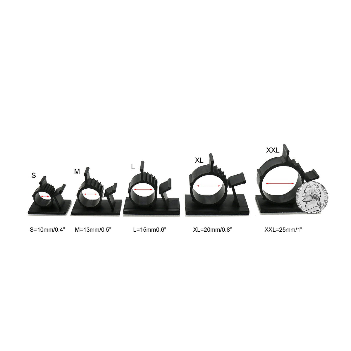 GLE2016 clips securing cords under desk to reduce visible clutter