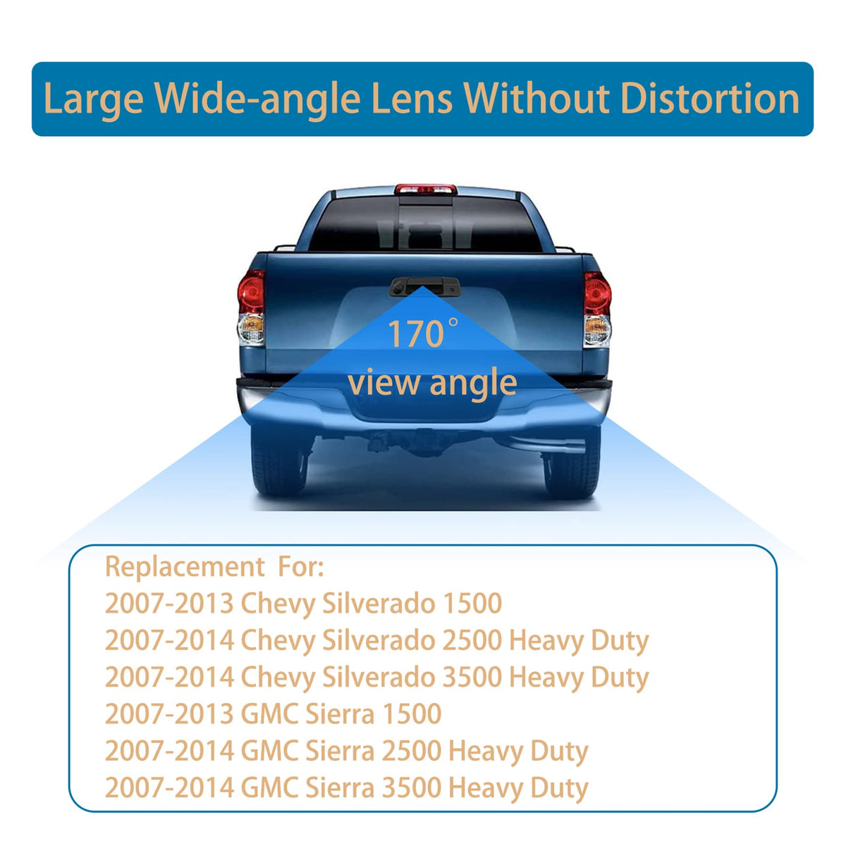Gledewen camera close-up lens with wide 170° view for improved visibility
