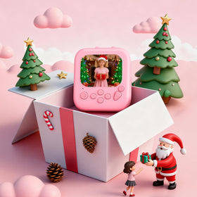 Gleeglee camera with silicone shell protecting the device during play