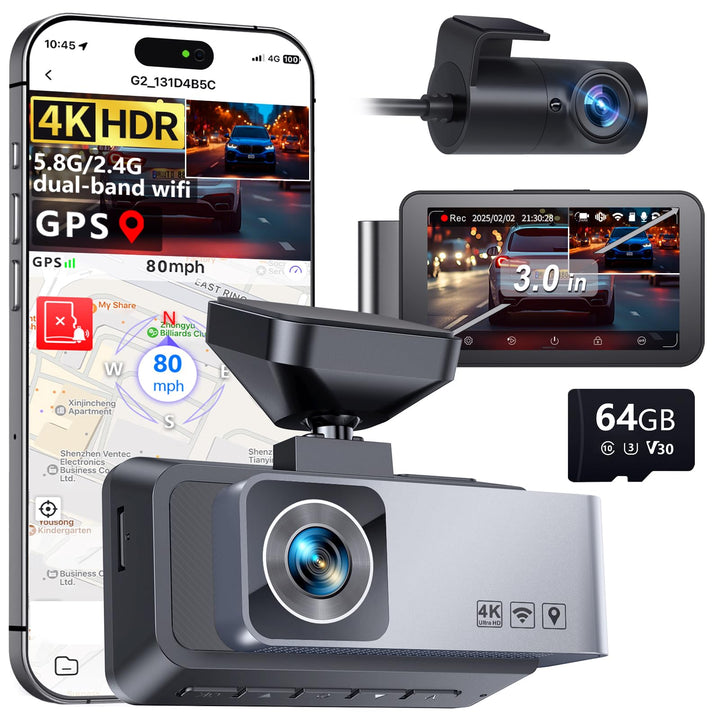 Gleetour front unit with display showing benefits of clear playback