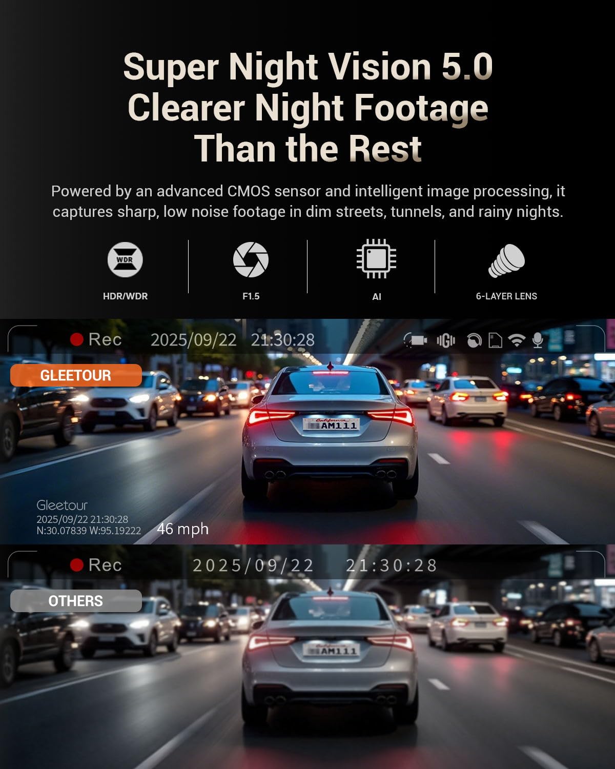 Gleetour installed on windshield demonstrating easy setup benefit