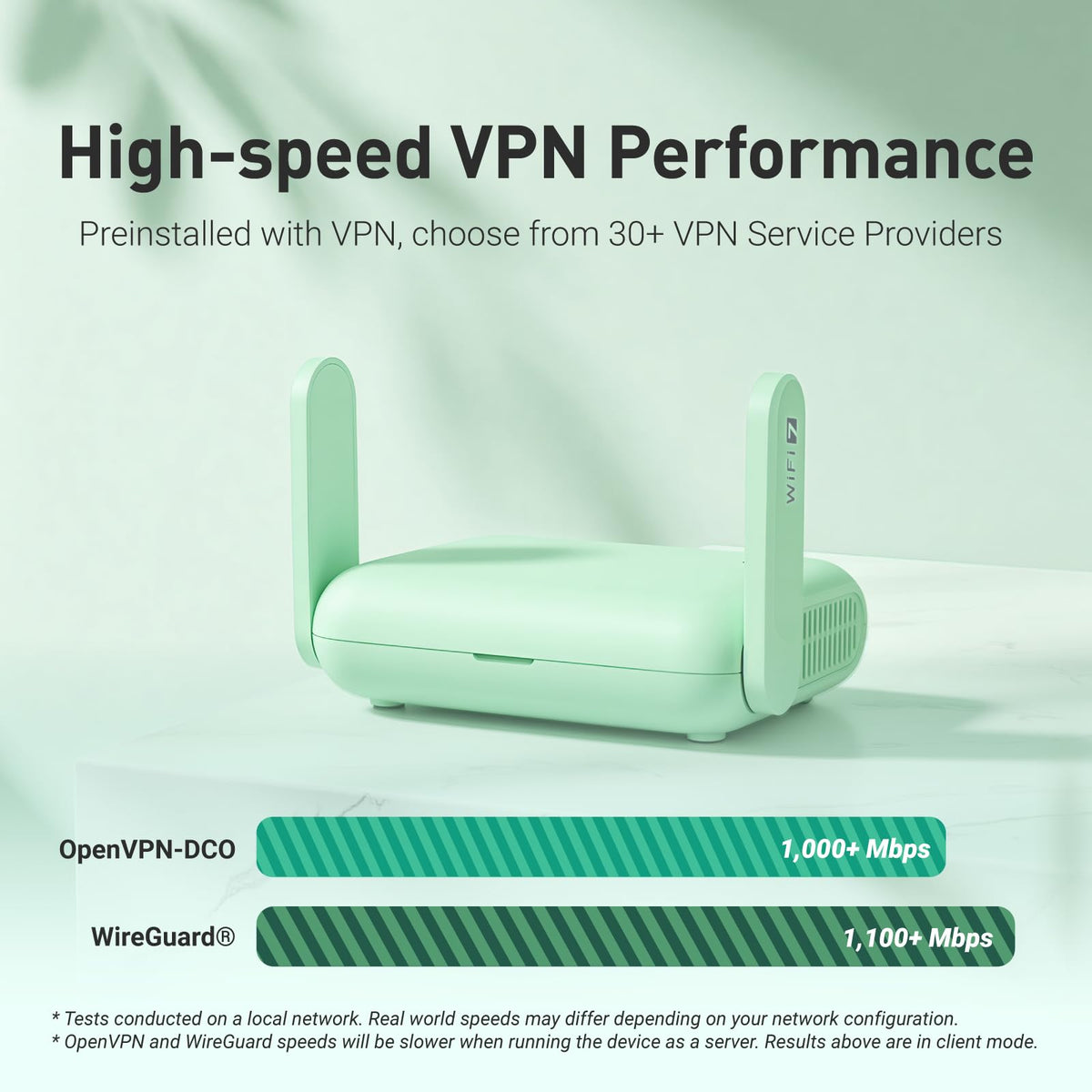 GL.iNet Beryl 7 portable wifi with WPA3 and DNS protection