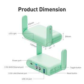 GL.iNet Beryl 7 VPN-ready travel router secures data on public networks