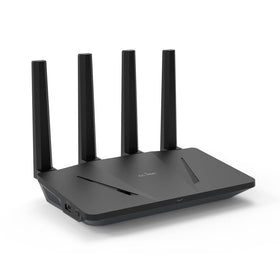 GL.iNet GL-AX1800 Flint router front view for reliable home Wi‑Fi