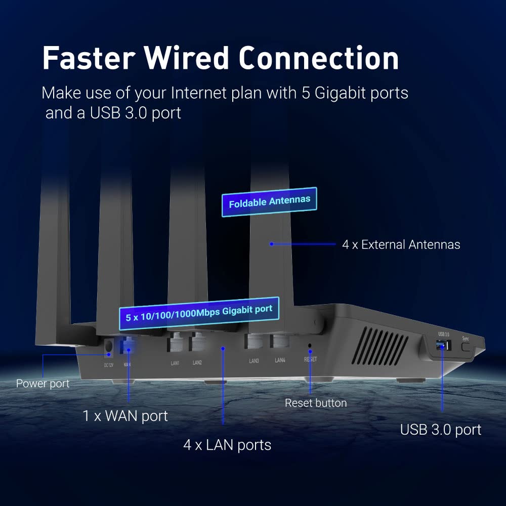 GL.iNet GL-AX1800 Flint Wi‑Fi 6 LEDs indicating strong signal