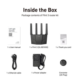 GL.iNet GL-BE9300 Flint 3 WiFi 7 delivers ultra-low latency and high speeds