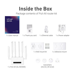 VPN support on GL-XE3000 enables secure remote work sessions.