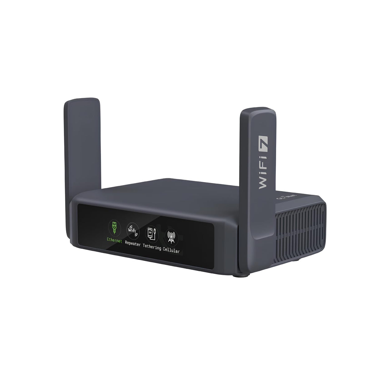GL.iNet Slate 7 front view for portable travel Wi‑Fi and secure connections.