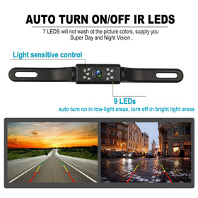 GLK 149-degree wide view angle helps you park safely with a larger field of view.