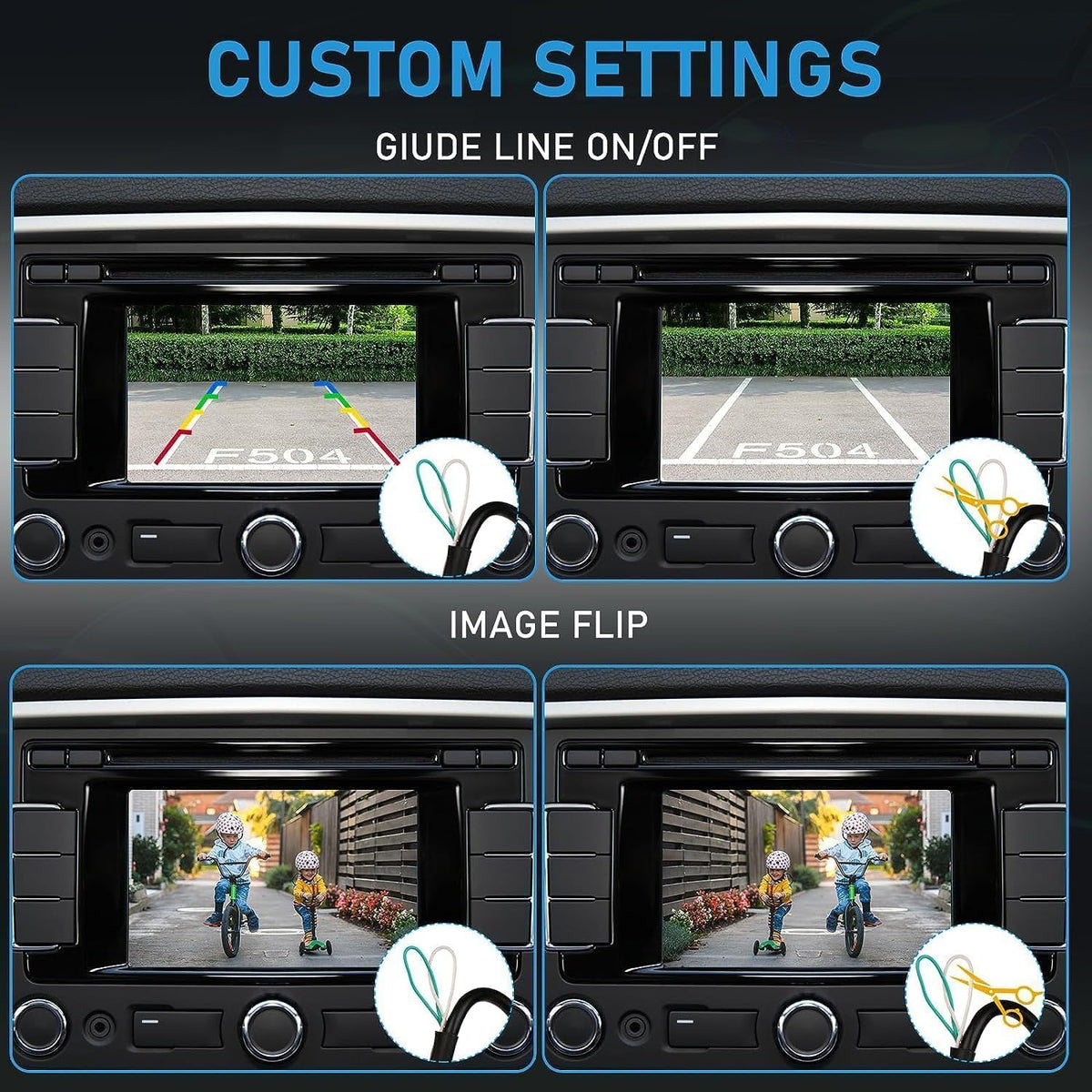 GLK HD Backup Camera night vision for low-light situations