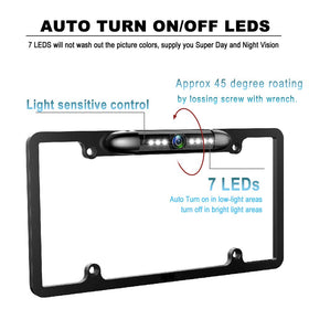GLK backup camera front view option improves on road awareness.