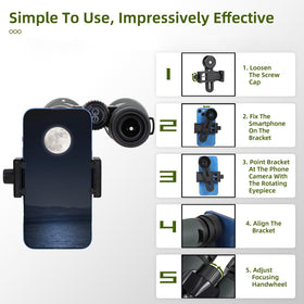 GLLYSION 12x50 binoculars ergonomic grip for comfortable viewing.
