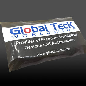 Global Teck ear pads with case demonstrating portability and protection benefit