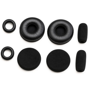 Global Teck ear cushion kit for BlueParrott C400-XT, front view boosts comfort during long calls