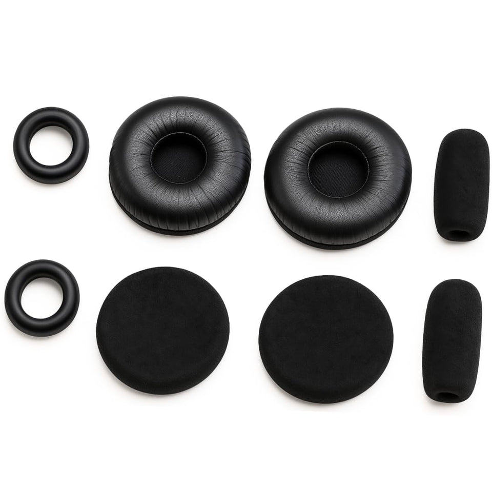 Global Teck ear cushion kit for BlueParrott C400-XT, front view boosts comfort during long calls