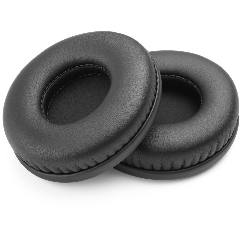 Global Teck front view of ear pads showing plush cushions and benefit of comfort