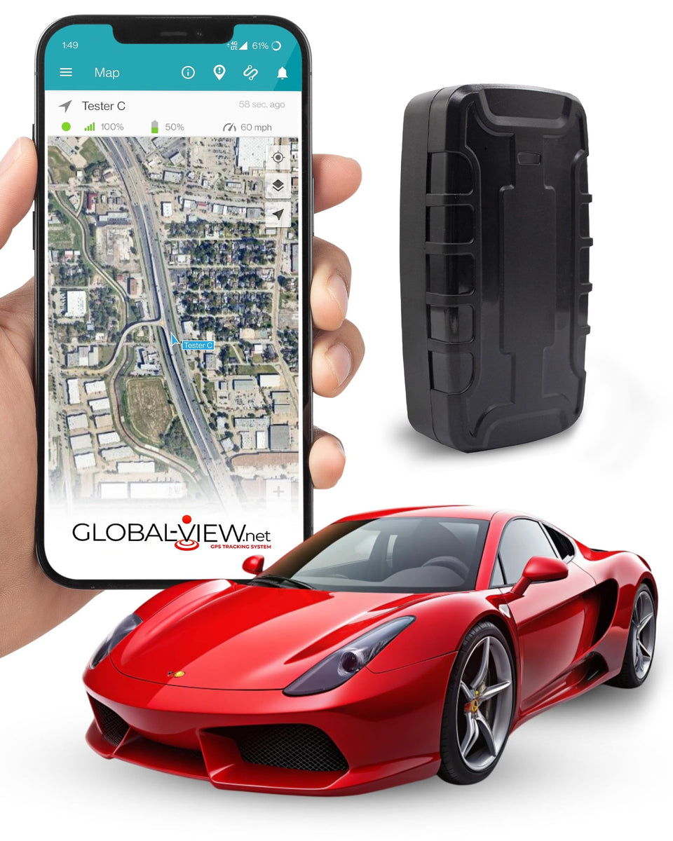 Global-View.Net front view of hidden magnetic GPS tracker showing compact design and discreet use