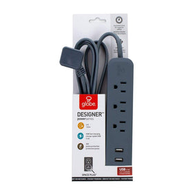 Two USB ports delivering up to 2.4A total for device charging.