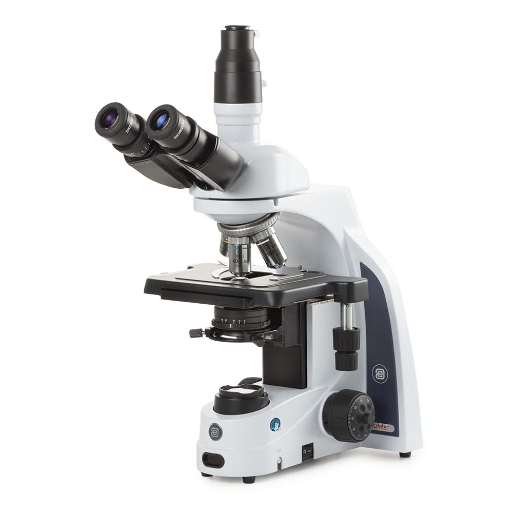 Globe Scientific iScope trinocular microscope with ergonomic design for classroom and lab use