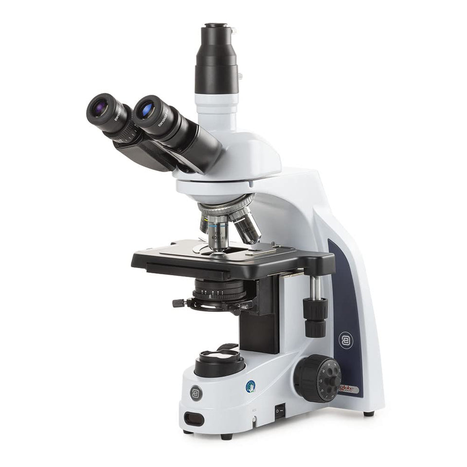 Globe Scientific iScope trinocular microscope with ergonomic design for classroom and lab use