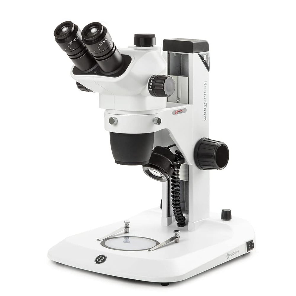Globe Scientific NexiusZoom EVO front view enables precise 3D inspection of samples.