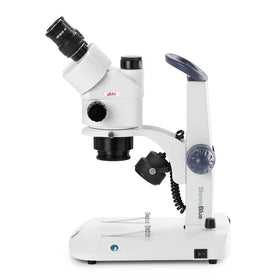 Globe Scientific StereoBlue LED illumination delivers bright, adjustable lighting for detailed observation.