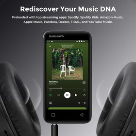 Globluum MP3 Player with Wi-Fi antenna for stable streaming